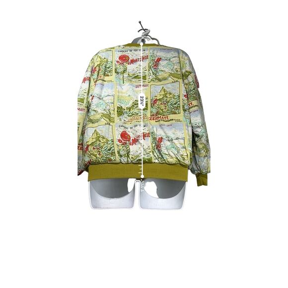 schweiz matterhorn reversible pullover puffer sweatshirt womens - Picture 8 of 11